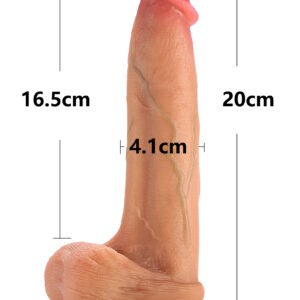 Liquid Silicone Dual Hardness Sex Toys 8inch Dildo for Women