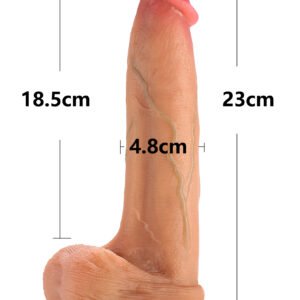 Liquid Silicone Dual Hardness Sex Toys 9inch Dildo for Women